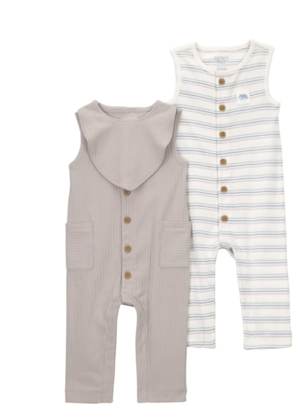 Carter’s Child of Mine 3‑Piece Baby Jumpsuit Set